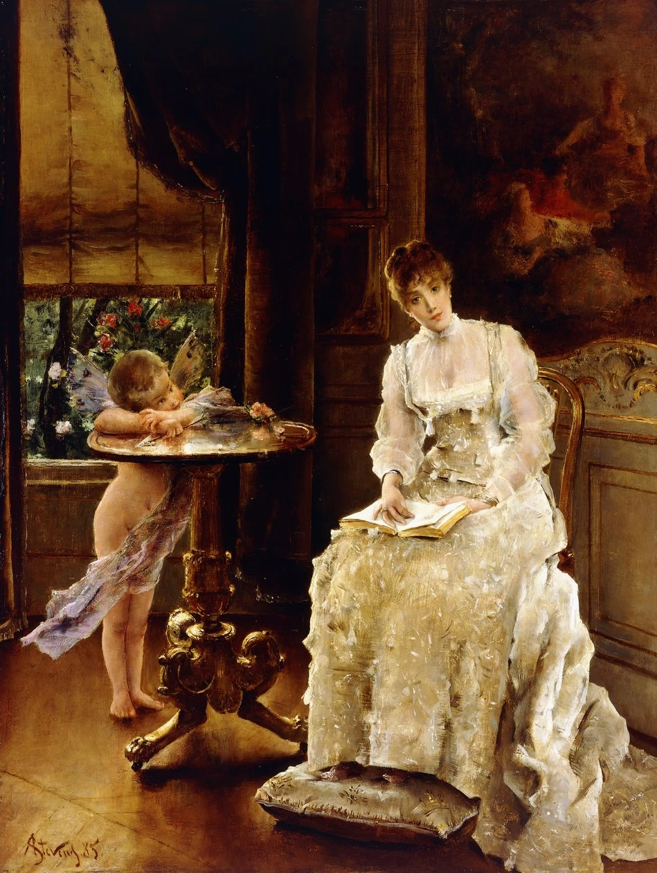 Alfred Émile Stevens - Il messaggero dell'amore